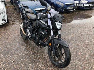 Location: Mitcham - 2017 YAMAHA MT-03 ABS Motorcycle REG: LT67YMV, Keys: No, MOT Expiry date: 10/10/2024, 321 Petrol, Manual, Former Keepers: 3
