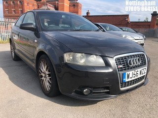 Location: Nottingham - 2006 AUDI A3 SPORT TDI QUATTRO 3 Door Hatchback REG: WJ56WZZ, Keys: No, MOT Expiry date: 12/07/2024, 1968 Diesel, 6 Speed Manual Diesel, Former Keepers: 3
