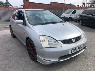 Location: Nottingham - 2001 HONDA CIVIC VTEC SE SPORT 3 Door Hatchback REG: CU51PUS, Keys: No, MOT Expiry date: 13/08/2025, 1590 Petrol, 5 Speed Manual Petrol, Former Keepers: 6