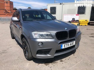 Location: Nottingham - 2011  BMW  X3 XDRIVE30D M SPORT AUTO 	 Estate 	 REG: ET11AOE, 2993cc	 Diesel 	, 8 Speed Auto Diesel 	, Former Keepers: 6, Keys: Yes, MOT Expiry date: 09/10/2025