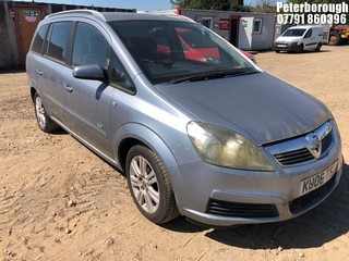 Location: Peterborough - 2006 VAUXHALL ZAFIRA ACTIVE MPV REG: KU06TGA, Keys: No, MOT Expiry date: 26/04/2023, 1598 Petrol, 5 Speed Manual Petrol, Former Keepers: 2