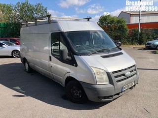 Location: Brentwood - 2008 FORD TRANSIT 85 T300L FWD Panel Van REG: NY08EBF, Keys: No, MOT Expiry date: 09.10.2025, 2198 Diesel, 5 Speed Manual Diesel, Former Keepers: 5