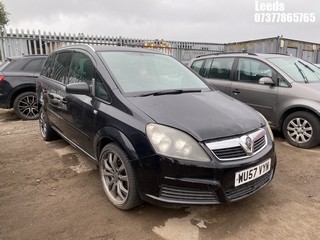 Location: Leeds - 2007 VAUXHALL ZAFIRA ENERGY CDTI MPV REG: WU57VYN, Keys: No, MOT Expiry date: 17-12-2025, 1910 Diesel, 6 Speed Manual Diesel, Former Keepers: 9