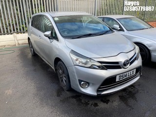 Location:  Hayes - 2014 TOYOTA VERSO ICON D-4D MPV REG: DS14LLX, Keys: No, MOT Expiry date: 13/02/2025, 1598 Diesel, 6 Speed Manual Diesel, Former Keepers: 10