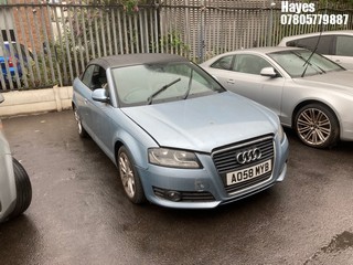 Location:  Hayes - 2008 AUDI A3 SPORT TFSI Convertible REG: AO58MYB, Keys: No, MOT Expiry date: 23/03/2025, 1798 Petrol, 6 Speed Manual Petrol, Former Keepers: 2