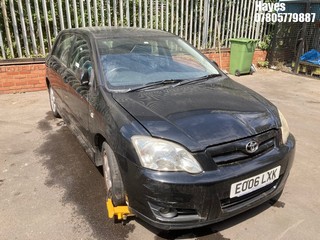 Location:  Hayes - 2006 TOYOTA COROLLA T3 VVTI 5 Door Hatchback REG: EO06LXK, Keys: No, MOT Expiry date: 28/02/2025, 1598 Petrol, 5 Speed Manual Petrol, Former Keepers: 6