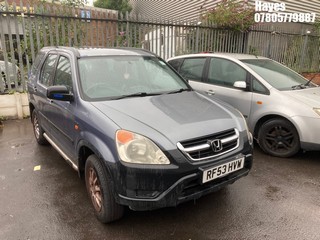 Location:  Hayes - 2003 HONDA CR-V I-VTEC SE AUTO Estate REG: RF53HVW, Keys: No, MOT Expiry date: 15/08/2025, 1998 Petrol, 4 Speed Auto Petrol, Former Keepers: 6
