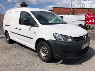 Location: Nottingham - 2014 VOLKSWAGEN CADDYMAXI C20 STARTLINE T PANEL VAN REG: BT14DWE, 1598cc DIESEL, 5 SPEED MANUAL DIESEL, Former Keepers: 1, Keys: Yes, MOT Expiry date: 29/03/2026
