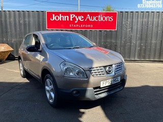 Location: Stapleford - 2009 NISSAN QASHQAI ACENTA DCI 5 Door Hatchback REG: FP59HGL, Keys: Yes, MOT Expiry date: 31/07/2025, 1461 Diesel, 6 Speed Manual Diesel, Former Keepers: 6
