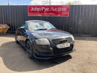 Location: Stapleford - 2002 AUDI TT QUATTRO (180 BHP) Coupe REG: GK02OEL, Keys: Yes, MOT Expiry date: 16/03/2026, 1781 Petrol, 6 Speed Manual Petrol, Former Keepers: 10