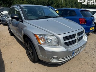Location: North Woolwich - 2007 DODGE (USA) CALIBER SXT SPORT A 5 Door Hatchback REG: ND57EVV, Keys: No, MOT Expiry date: 05/04/2024, 1998 Petrol, Variable Speed Auto Petrol, Former Keepers: 7