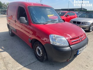 Location: Belvedere - 2008 CITROEN BERLINGO FIRST 600 HDI Car Derived Van REG: PK08USL, Keys: Yes, MOT Expiry date: 01/02/2026, 1560 Diesel, 5 Speed Manual Diesel, Former Keepers: 5