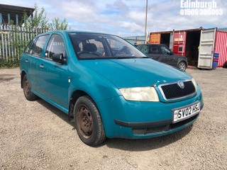 Location: Edinburgh - 2002 SKODA FABIA CLASSIC 8V Estate REG: SV02HSJ, Keys: Yes, MOT Expiry date: 05/11/2024, 1397 Petrol, 5 Speed Manual Petrol, Former Keepers: 1
