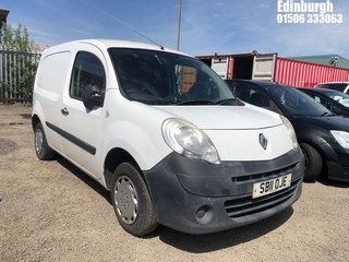 Location: Edinburgh - 2011 RENAULT KANGOO ML19 FREEWAY DCI70 Car Derived Van REG: SB11OJE, Keys: No, MOT Expiry date: 31/07/2025, 1461 Diesel, 5 Speed Manual Diesel, Former Keepers: 1