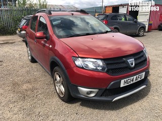Location: Edinburgh - 2014 DACIA SANDERO STEPWAY AMBIANCE 5 Door Hatchback REG: HG14AFU, Keys: No, MOT Expiry date: 26/03/2025, 898 Petrol, 5 Speed Manual Petrol, Former Keepers: 4