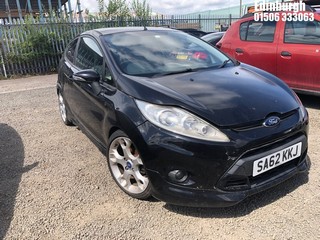 Location: Edinburgh - 2012 FORD FIESTA ZETEC S 3 Door Hatchback REG: SA62KKJ, Keys: No, MOT Expiry date: 02/06/2025, 1596 Petrol, 5 Speed Manual Petrol, Former Keepers: 5