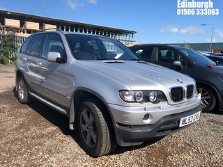 Location: Edinburgh - 2003 BMW X5 SPORT AUTO Estate REG: ML53GVG, Keys: No, MOT Expiry date: 08/12/2025, 2979 Petrol, 5 Speed Auto Petrol, Former Keepers: 20