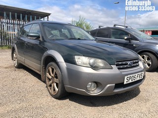 Location: Edinburgh - 2005 SUBARU OUTBACK AUTO Estate REG: SP05FVS, Keys: No, MOT Expiry date: 26/05/2025, 2457 Petrol, , Former Keepers: 9