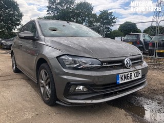 Location: Mitcham - 2018 VOLKSWAGEN POLO R-LINE TSI 5 Door Hatchback REG: KM68XOH, Keys: No, MOT Expiry date: 21/12/2024, 999 Petrol, 5 Speed Manual Petrol, Former Keepers: 2
