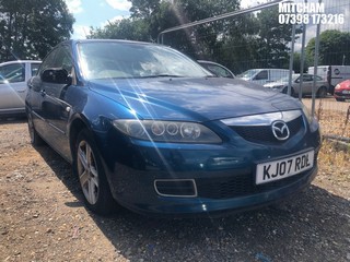 Location: Mitcham - 2007 MAZDA 6 TS AUTO 5 Door Hatchback REG: KJ07RDL, Keys: No, MOT Expiry date: 18/11/2025, 1999 Petrol, 5 Speed Auto Petrol, Former Keepers: 3