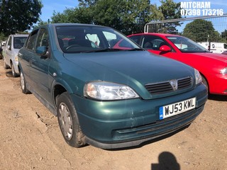 Location: Mitcham - 2003 VAUXHALL ASTRA ENVOY 8V AUTO 5 Door Hatchback REG: WJ53KWL, Keys: No, MOT Expiry date: 14/11/2025, 1598 Petrol, 4 Speed Auto Petrol, Former Keepers: 4