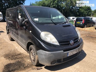 Location: Mitcham - 2007 NISSAN PRIMASTAR DCI 115 SE SWB Panel Van REG: LC57FBE, Keys: No, MOT Expiry date: 01/05/2025, 1995 Diesel, 6 Speed Manual Diesel, Former Keepers: 5