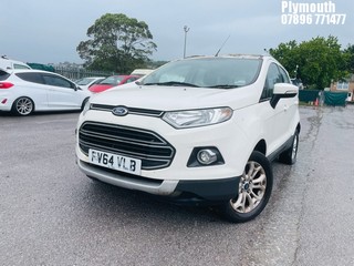 Location: Plymouth - 2015 FORD ECOSPORT TITANIUM TURBO 5 Door Hatchback REG: FV64VLB, Keys: No, MOT Expiry date: 04/10/2023, 998 Petrol, 5 Speed Manual Petrol, Former Keepers: 4