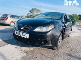 Location: Plymouth - 2009 SEAT IBIZA ECOMOTIVE TDI 5 Door Hatchback REG: WP09GPJ, Keys: No, MOT Expiry date: 15/02/2024, 1422 Diesel, 5 Speed Manual Diesel, Former Keepers: 4