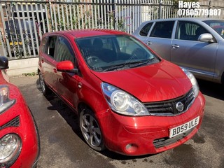 Location:  Hayes - 2010 NISSAN NOTE N-TEC DCI MPV REG: BD59ULE, Keys: No, MOT Expiry date: 23/04/2025, 1461 Diesel, 5 Speed Manual Diesel, Former Keepers: 9