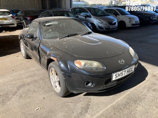 Location:  Hayes - 2007 MAZDA MX-5 Convertible REG: SH57HGL, Keys: No, MOT Expiry date: 27/05/2025, 1798 Petrol, 5 Speed Manual Petrol, Former Keepers: 9