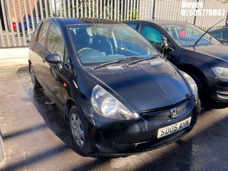 Location:  Hayes - 2005 HONDA JAZZ S 5 Door Hatchback REG: SD05AHN, Keys: No, MOT Expiry date: 14/01/2025, 1246 Petrol, 5 Speed Manual Petrol, Former Keepers: 7