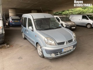 Location:  Hayes - 2004 RENAULT KANGOO EXPRESSION DCI 80 MPV REG: HX54DYH, Keys: No, MOT Expiry date: 11/09/2024, 1461 Diesel, 5 Speed Manual Diesel, Former Keepers: 13