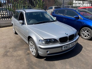 Location:  Hayes - 2003 BMW 318I SE TOURING Estate REG: RN03YUG, Keys: No, MOT Expiry date: 06/06/2026, 1995 Petrol, 5 Speed Manual Petrol, Former Keepers: 4