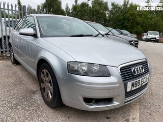 Location: Manchester - 2006 AUDI A3 SE FSI 3 Door Hatchback REG: M88ECX, 1595 Petrol, 6 Speed Manual Petrol, Former Keepers: 6, Keys: No, MOT Expiry date: 09/12/2024