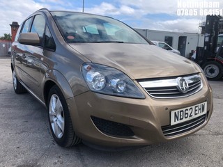 Location: Nottingham - 2012  VAUXHALL  ZAFIRA EXCLUSIV CDTI EFLX MPV  REG: ND62EHW, 1686cc Diesel , 6 Speed Manual Diesel, Former Keepers: 3, Keys: Yes, MOT Expiry date: 17/02/2025