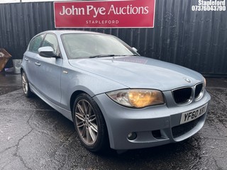 Location: Stapleford - 2011 BMW 118D M SPORT 5 Door Hatchback REG: YF60XRU, Keys: Yes, MOT Expiry date: 11/10/2025, 1995 Diesel, 6 Speed Manual Diesel, Former Keepers: 6