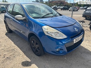 Location: North Woolwich - 2010 RENAULT CLIO I-MUSIC DCI 3 Door Hatchback REG: DK10UUM, Keys: No, MOT Expiry date: 15/12/2025, 1461 Diesel, 5 Speed Manual Diesel, Former Keepers: 8