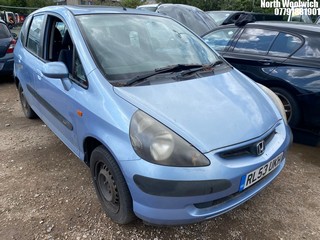 Location: North Woolwich - 2004 HONDA JAZZ SE 5 Door Hatchback REG: RL53UKH, Keys: No, MOT Expiry date: 26/02/2025, 1339 Petrol, 5 Speed Manual Petrol, Former Keepers: 8