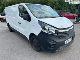 Location: North Woolwich - 2016 VAUXHALL VIVARO 2900 CDTI Panel Van REG: DF66XYA, Keys: No, MOT Expiry date: 19/02/2025, 1598 Diesel, 6 Speed Manual Diesel, Former Keepers: 6