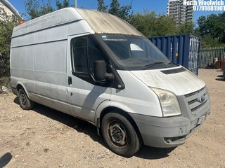 Location: North Woolwich - 2006 FORD TRANSIT 115 T350L RWD Panel Van REG: ET06HFD, Keys: No, MOT Expiry date: 29/03/2025, 2402 Diesel, 6 Speed Manual Diesel, Former Keepers: 3