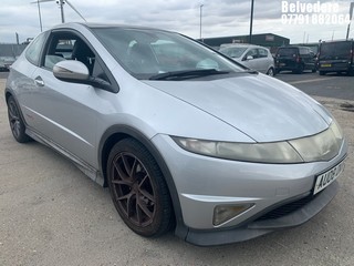 Location: Belvedere - 2008 HONDA CIVIC TYPE-S GT 3 DOOR HATCHBACK REG: AU08OKR, 1799cc PETROL, 6 SPEED MANUAL PETROL, Former Keepers: 4, Keys: Yes, MOT Expiry date: 01.08.2025