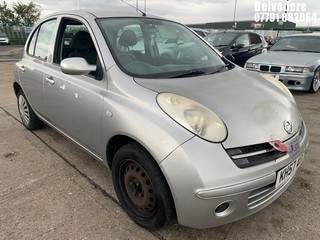 Location: Belvedere - 2007 NISSAN MICRA SPIRITA AUTO 5 DOOR HATCHBACK REG: KH57AEE, 1386cc PETROL, 4 SPEED AUTO PETROL, Former Keepers: 3, Keys: Yes, MOT Expiry date: 05.02.2026
