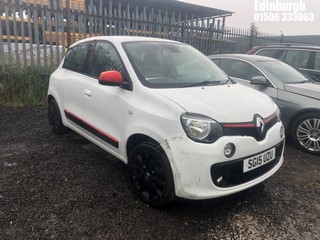 Location: Edinburgh - 2015 RENAULT TWINGO DYNAMIQUE SCE S/S 5 Door Hatchback REG: SG15UZU, Keys: No, MOT Expiry date: 25/05/2025, 999 Petrol, 5 Speed Manual Petrol, Former Keepers: 6