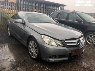 Location: Edinburgh - 2010 MERCEDES-BENZ E220 SE CDI BLUEEFFI-CY A Coupe REG: MD10XRN, Keys: No, MOT Expiry date: 16/12/2021, 2143 Diesel, 5 Speed Auto Diesel, Former Keepers: 2