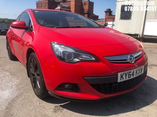 Location: Nottingham - 2014 VAUXHALL ASTRA GTC SRI CDTI S/S 3 DOOR HATCHBACK REG: KY64KXW, 1686cc DIESEL, 6 SPEED MANUAL DIESEL, Former Keepers: 3, Keys: No, MOT Expiry date: 12/12/2023