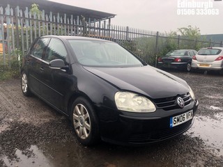 Location: Edinburgh - 2006 VOLKSWAGEN GOLF FSI SPORT 5 Door Hatchback REG: SM06VFX, Keys: No, MOT Expiry date: 02/08/2024, 1598 Petrol, 6 Speed Manual Petrol, Former Keepers: 4