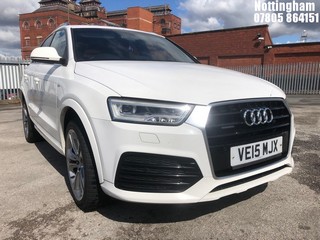 Location: Nottingham - 2015 AUDI Q3 S LINE + TDI QUATTRO S Estate REG: VE15MJX, Keys: No, MOT Expiry date: 08/09/2025, 1968 Diesel, 7 Speed S-Auto Diesel, Former Keepers: 4