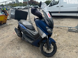 NOTE: ATF Registered Buyers ONLY - Location: North Woolwich - 2020 YAMAHA GPD125-A NMAX 125 ABS Motorcycle REG: PE70DZP, Keys: No, MOT Expiry date: 17/11/2025, 125 Petrol, AUTOMATIC, Former Keepers: 2