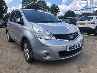 Location: Mitcham - 2010 NISSAN NOTE N-TEC MPV REG: MK10LNE, Keys: No, MOT Expiry date: 30/03/2025, 1386 Petrol, 5 Speed Manual Petrol, Former Keepers: 5
