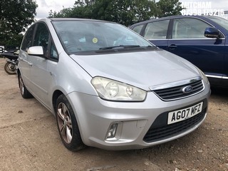Location: Mitcham - 2007 FORD C-MAX TITANIUM TD 109 MPV REG: AG07MFZ, Keys: No, MOT Expiry date: 19/09/2025, 1560 Diesel, 5 Speed Manual Diesel, Former Keepers: 5